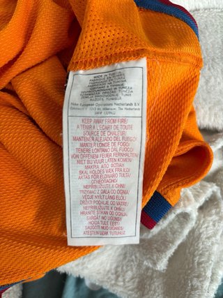 Camiseta FCB Naranja Talla L Niño