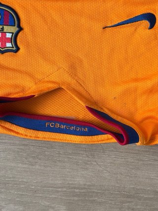 Camiseta FCB Naranja Talla L Niño