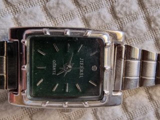 Orologio JIERSI Donna Quadrato Verde Argento