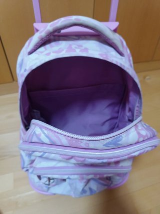 Mochila Totto con ruedas y estampado floral