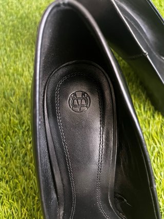 Massimo Dutti Zapatos Tacón Piel Negros Talla 39