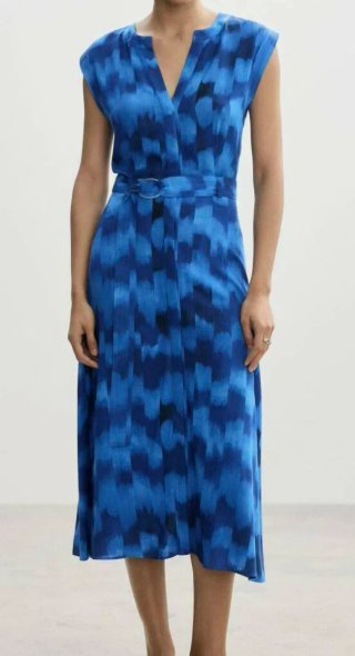 Vestido Mango Azul Talla M