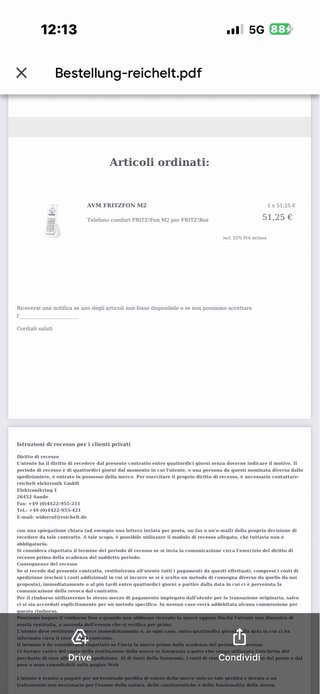 FRITZ!Fon M2 telefono DECT bianco