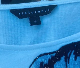 Camiseta Tintoretto blanca con lazo