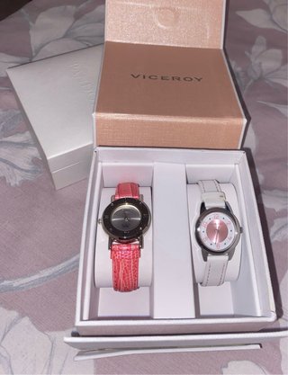 Relojes Viceroy Set Rosa y Blanco