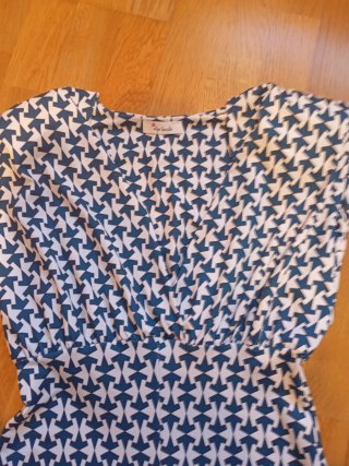 Vestido estampado sin mangas