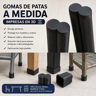 Gomas y tapones para patas a medida