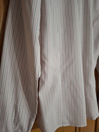 Camisa mujer Tintoretto. Talla S. Negro/gris/rosa