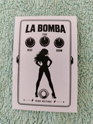 Pedales de guitarra Pin-Up Noir (3 Pegatinas)