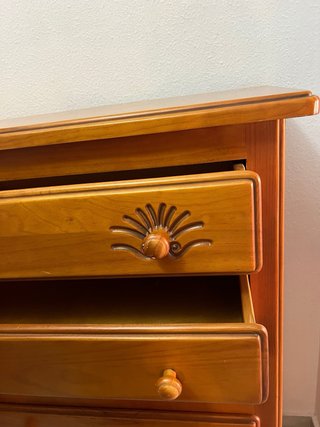 Cajonera de madera con 6 cajones