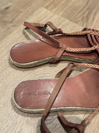 Sandalias Malababa Cuero Trenzado