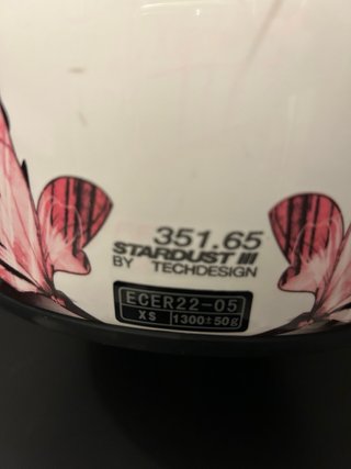 Casco Moto LS2 Flores Rosas talla Xs