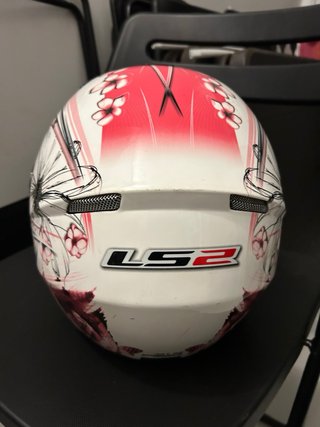 Casco Moto LS2 Flores Rosas talla Xs