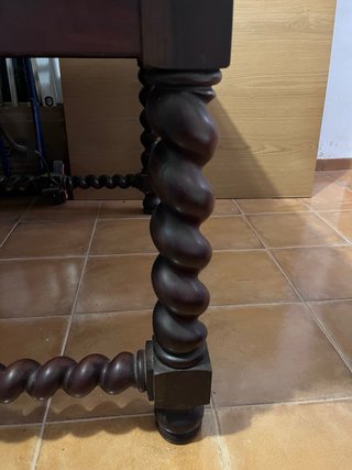 Mesa extensible madera maciza 100x130x80cm