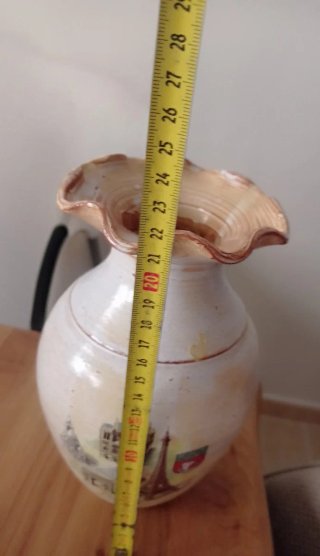 Jarrón Cerámica con motivos de Francia