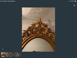 Espejo Cornucopia Dorado