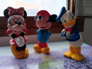Figuras Minnie, Mickey y Donald