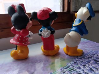 Figuras Minnie, Mickey y Donald