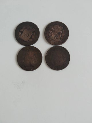 Lote monedas 10 céntimos Alfonso XII 1878 y otras