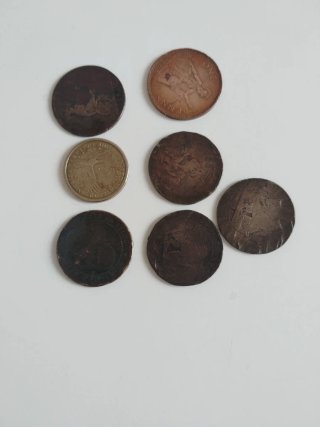 Lote monedas 10 céntimos Alfonso XII 1878 y otras