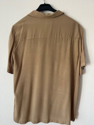 Camisa Lefties Beige Talla M Relaxed Fit