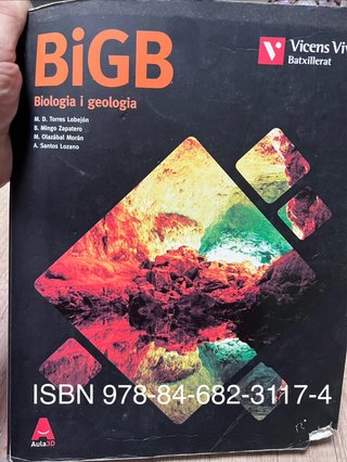 BiGB, biologia i geologia, Batxillerat