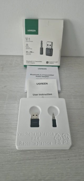 UGREEN Transmisor Bluetooth 5.3 aptX Adaptive