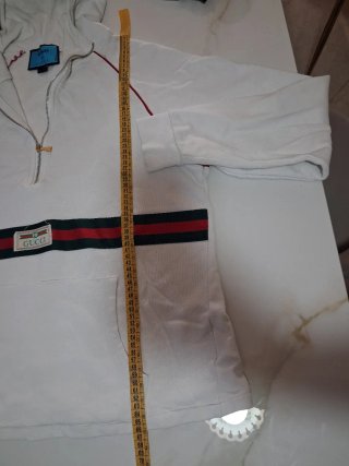 Felpa Gucci cotone bianca tg L
