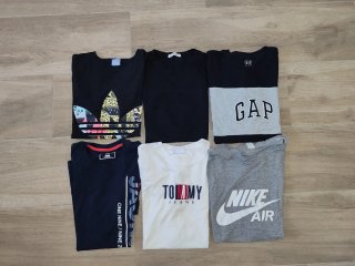 Lote Camisetas Talla S/M Adidas, Gap, Nike