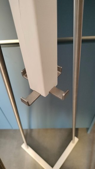 Perchero Tjusig Ikea Blanco Metal Madera