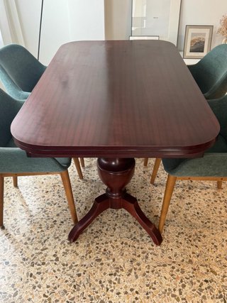 Mesa comedor extensible madera
