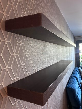 Mueble TV y 2 Estanterías Wengué