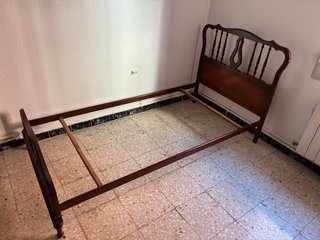 Cabecero y pie de cama madera 90cm