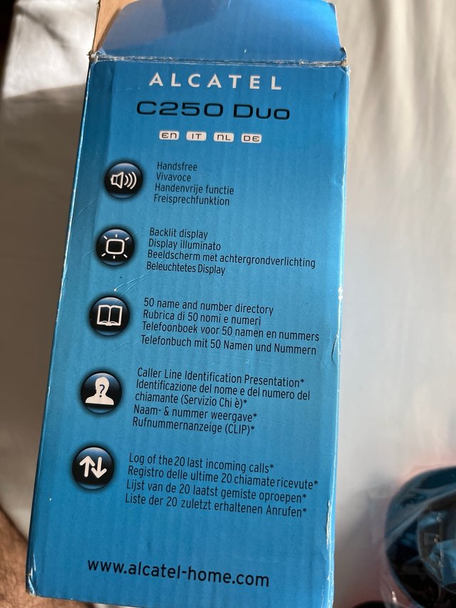 Teléfono Alcatel C250 Duo