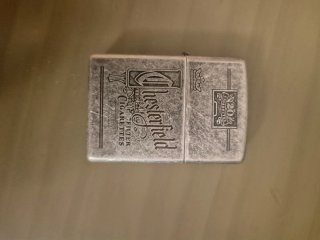 Mechero Zippo Antique Silver Plate Chesterfield