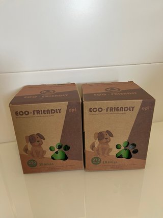 2 Cajas Bolsas Caca Perros Eco-Friendly
