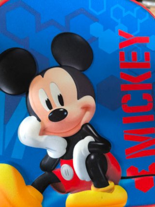 Mochila Escolar Mickey Mouse Azul