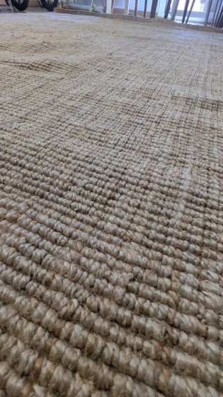 Alfombra Yute Natural Beige y Marrón