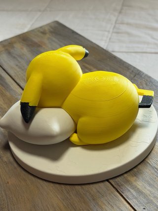 Figura Pikachu Durmiendo Personalizada