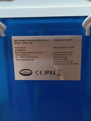Mini lavadora portátil Aqua Laser