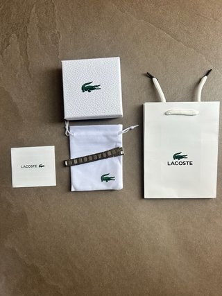 Pulsera Lacoste Hombre Acero Plateada Original