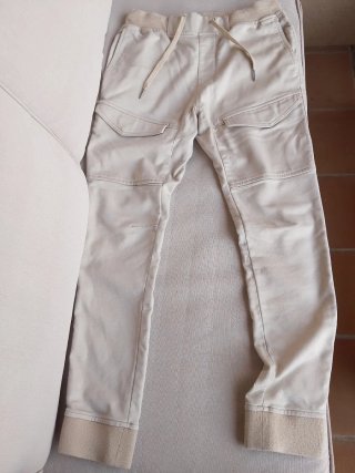 Pantalones cargo H&M hombre beige