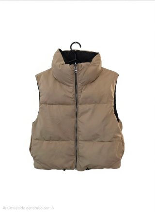 Chaleco reversible sin mangas