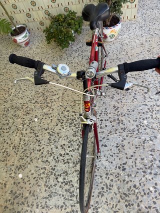 Bicicleta de carretera clásica ZEUS Aluminio Rojo