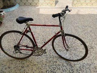 Bicicleta de carretera clásica ZEUS Aluminio Rojo
