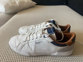 Zapatillas Pepe Jeans Talla 42 Blancas Marrones