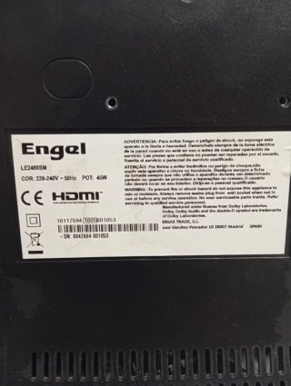 Smart TV Engel 24" Negra