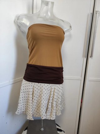 Vestido de tirantes con topos