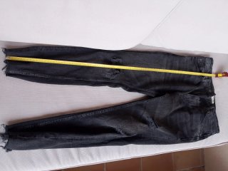 Vaqueros Pull&Bear Carrot Hombre Gris Talla 40