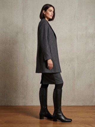 Botas de piel negras altas